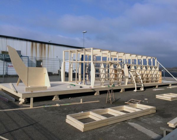 Schiffskonstruktion in Rostock